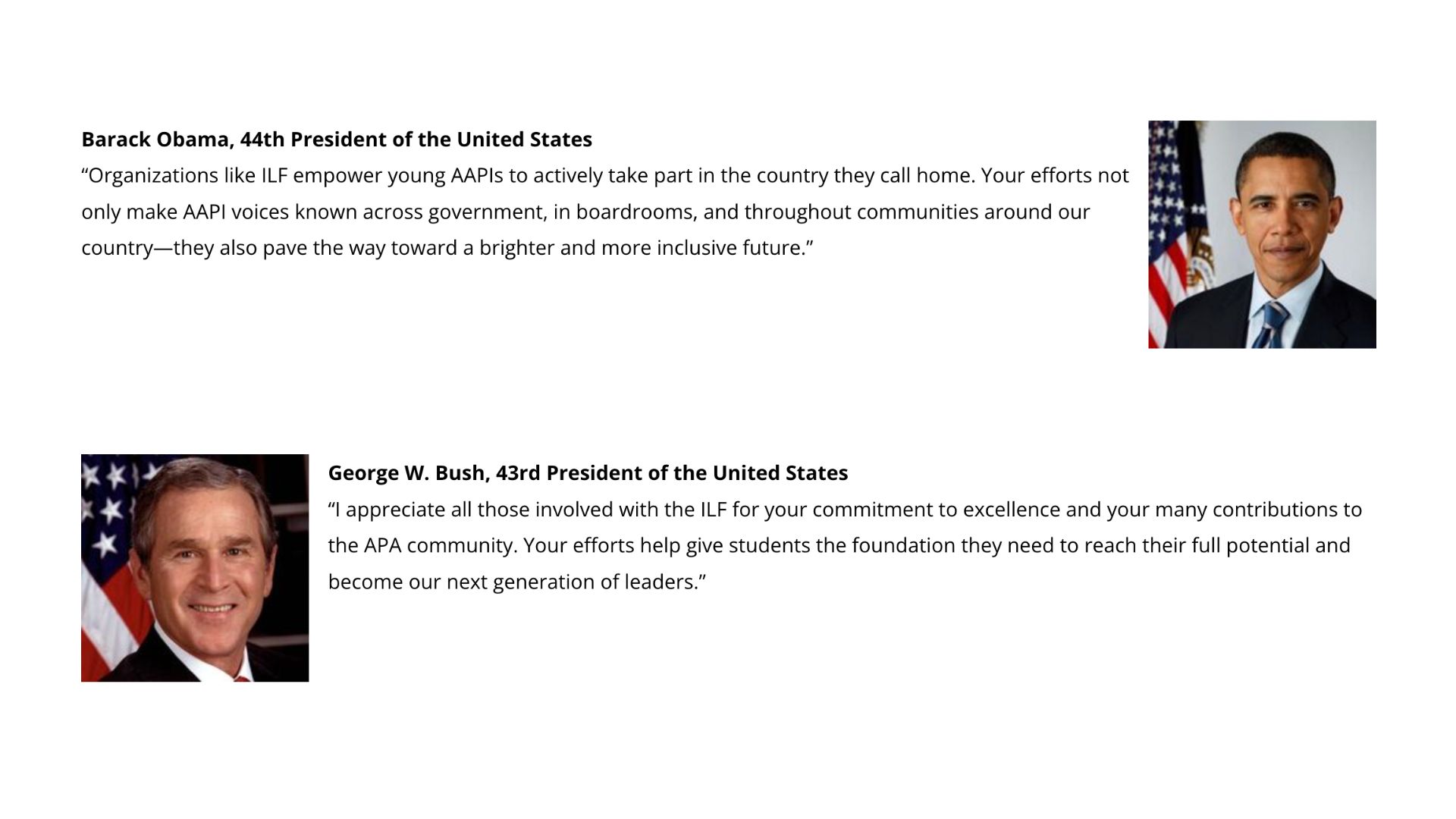 International Leadership Foundation Announces for Asian American Youth to Join the 2024 Summer Civic Fellowship Program National Endorsements pic 002