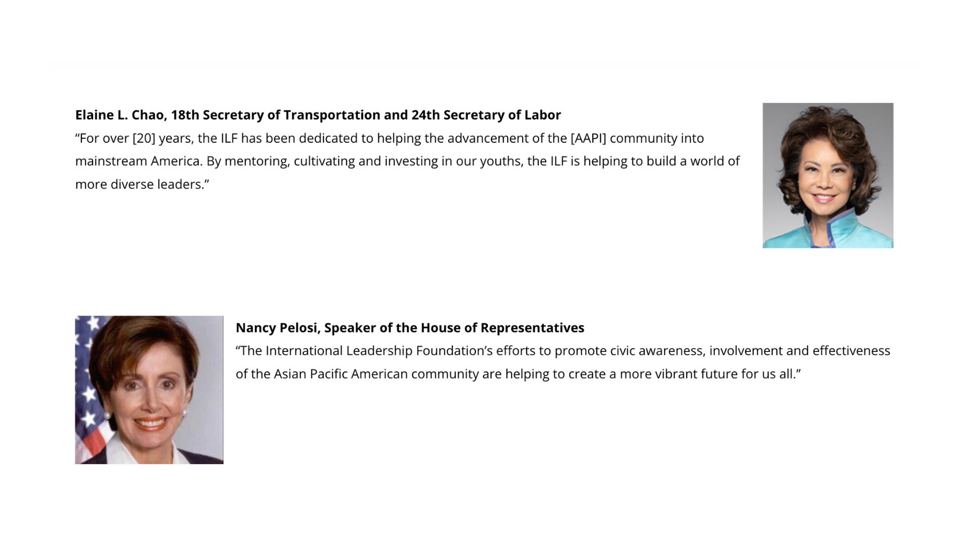 International Leadership Foundation Announces for Asian American Youth to Join the 2024 Summer Civic Fellowship Program National Endorsements pic 005