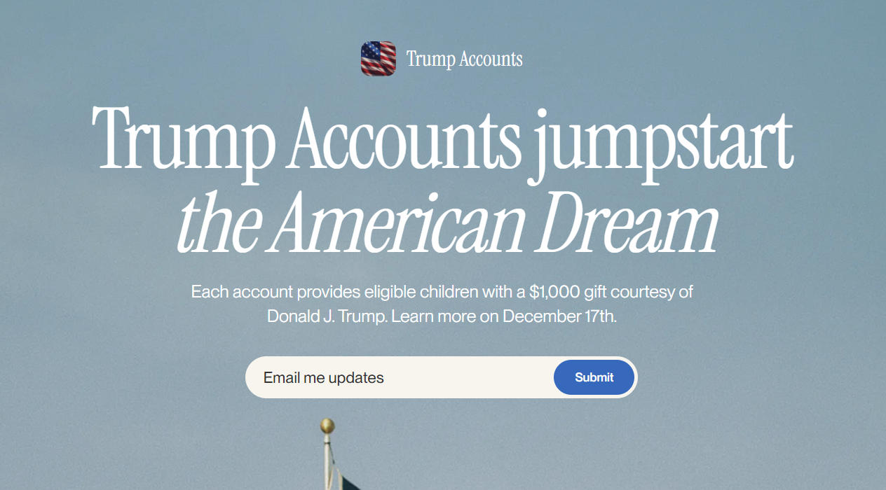 新生儿将获1000美元种子基金， 特朗普签署”儿童投资账户”法案