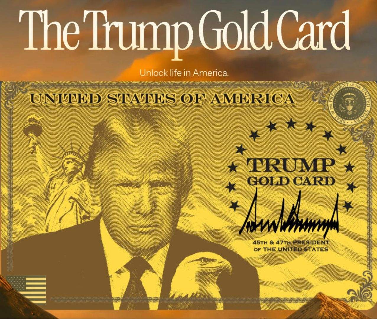 几周内就能拿绿卡？特朗普”黄金卡”签证开始接受申请