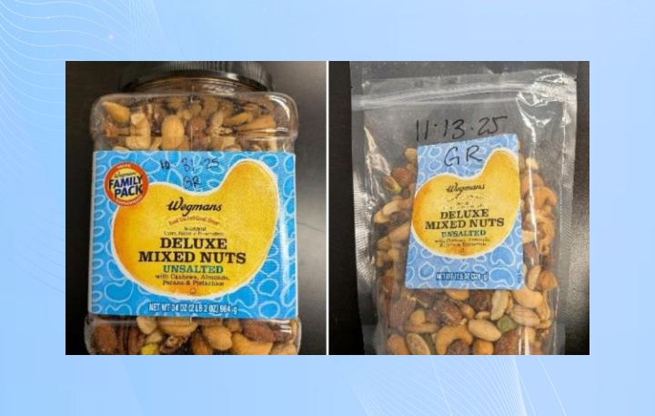 宾夕法尼亚州消费者注意！Wegmans混合坚果因沙门氏菌风险被召回